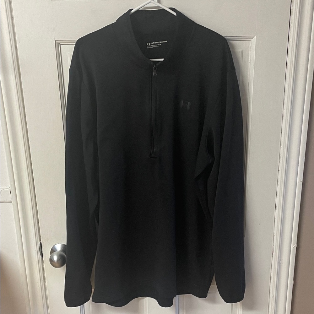 Under Armour loose fit black half zip sweater men’s size 3XL tall